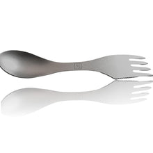 Load image into Gallery viewer, (2-Pack) 3-in-1 Titanium Spork Utensil for Hiking Backpacking Camping Cookware