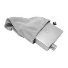 Load image into Gallery viewer, Portable Titanium Flask w/ Travel Pouch Ultralight Travel 175ml 6 oz