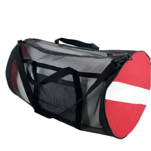 Load image into Gallery viewer, Heavy Duty Scuba/Snorkel Dive Gear Mesh Waterproof Travel Bag 30&quot;x16&quot; Collapsibl