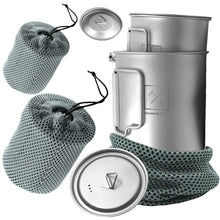 Load image into Gallery viewer, Ultra-Light Titanium Mug/Pot/Kettle Set - Versatile, Durable, Portable 450ml 750