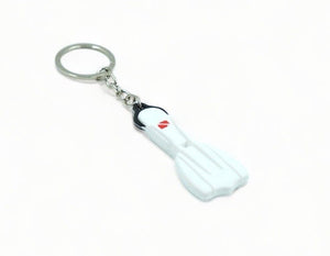 Scaled 3" Diving Fin Key Chain - Dive Fins- Souvenir - Scuba - Dive Mens Womens