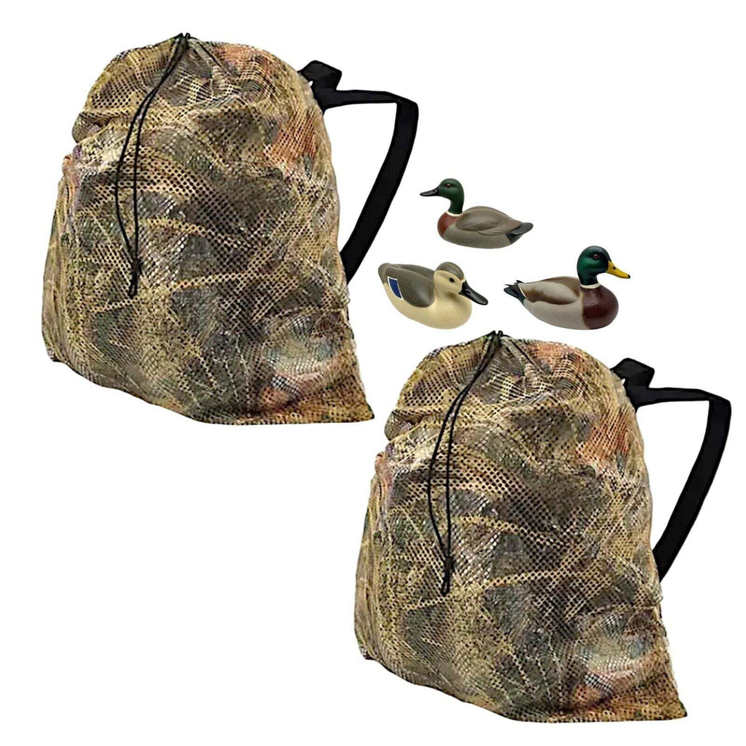 2-Pack Hunting CAMO (Marsh) Mesh Decoy Bag, 33