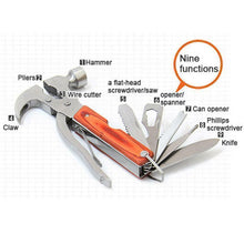 Load image into Gallery viewer, Multi Tool Hammer-Pliers-Saw-Phillips-Knife Swiss Multi 9-in-1 Survival Tool