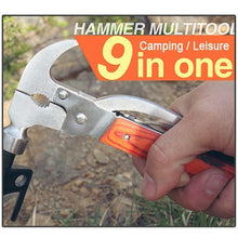 Load image into Gallery viewer, Multi Tool Hammer-Pliers-Saw-Phillips-Knife Swiss Multi 9-in-1 Survival Tool