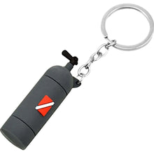 Load image into Gallery viewer, 2.5&quot; Scaled Realistic Scuba Tank Key Chain - Air Tank - Souvenir - Dive Flag - M