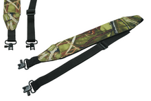 Load image into Gallery viewer, Waterproof-Neoprene Deep Woods Gun Strap Sling - Metal Swivel Clips - Camouflage