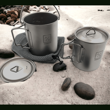 Load image into Gallery viewer, Ultra-Light Titanium Mug/Pot/Kettle Set - Versatile, Durable, Portable 450ml 750