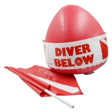 Load image into Gallery viewer, Inflatable Surface Marker Swimming Diver Down Safe Diving Buoy w/Diver Flag- RE