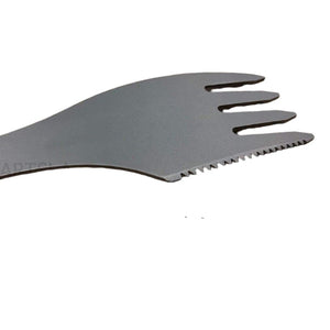 Evoly Outdoors 3-in-1 Titanium Spork Utensil w/ Carry Case