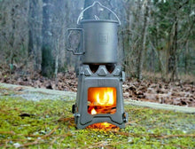 Load image into Gallery viewer, Titanium Ultralight Outdoor Camping Folding Wood Stove