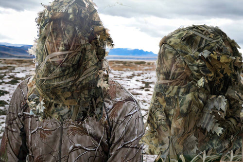 3D Camouflage Face Mask | Deep Woods | Guillotine Hunting Mesh | Bug Screen | Ad