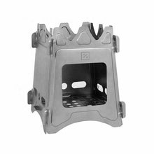 Load image into Gallery viewer, Ultra-Light Flat Pack Titanium Camping Stove| 6inch Tall 3.8inch Cooktop | 208g