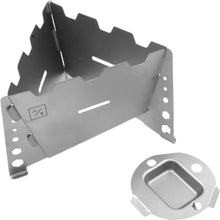 Load image into Gallery viewer, Ultralight Titanium Outdoor Camping Folding Fuel Stove -Open Flame Pocket Stove