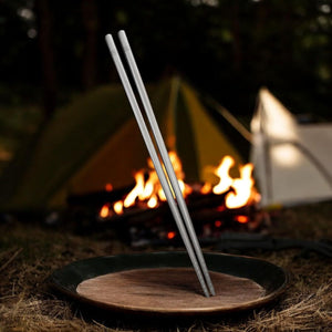 Titanium Chopsticks with Travel Case [15-25 Grams Total Weight] (230MM) 9 inches