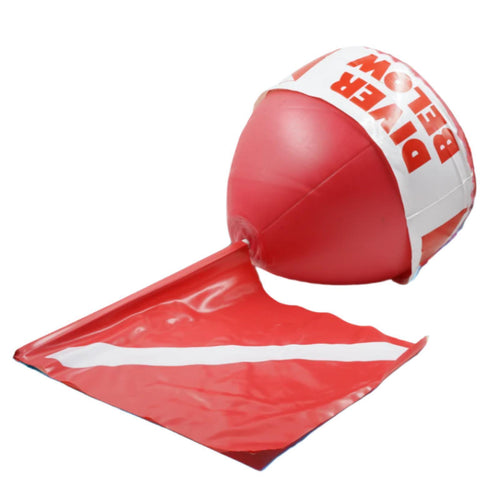 Inflatable Surface Marker Swimming Diver Down Safe Diving Buoy w/Diver Flag- RE