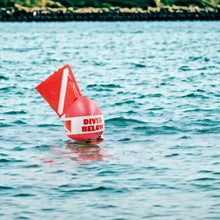 Load image into Gallery viewer, Inflatable Surface Marker Swimming Diver Down Safe Diving Buoy w/Diver Flag- RE