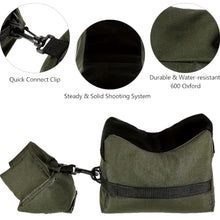 Load image into Gallery viewer, Shooting Range Sand Bag Set Rifle Gun Bench Rest Stand Front Rear Bag for Target