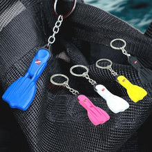 Load image into Gallery viewer, Scaled 3&quot; Diving Fin Key Chain - Dive Fins- Souvenir - Scuba - Dive Mens Womens