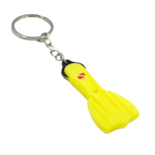Load image into Gallery viewer, Scaled 3&quot; Diving Fin Key Chain - Dive Fins- Souvenir - Scuba - Dive Mens Womens