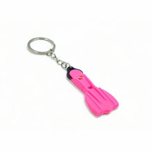 Load image into Gallery viewer, Scaled 3&quot; Diving Fin Key Chain - Dive Fins- Souvenir - Scuba - Dive Mens Womens