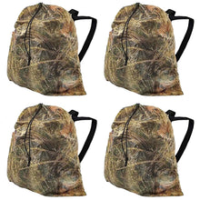 Load image into Gallery viewer, 4-Pack Hunting CAMO (Marsh) Mesh Decoy Bag, 33&quot; x 30.5&quot;, Adjustable Shoulder Str
