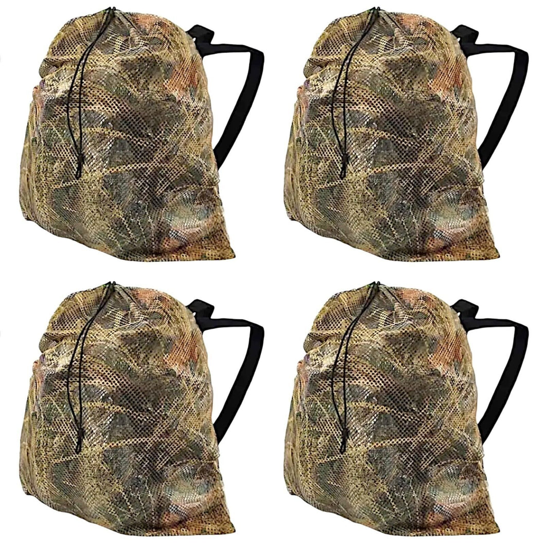 4-Pack Hunting CAMO (Marsh) Mesh Decoy Bag, 33