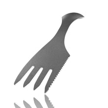 Load image into Gallery viewer, Evoly Outdoors 3-in-1 Titanium Spork Utensil with Carry Case, 7.5 x 1.6 inches,