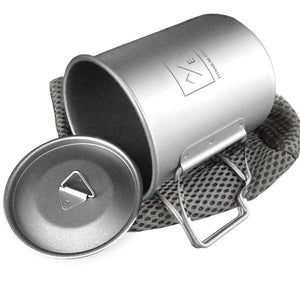 4PC Set Ultra-Light Essential Hiking Mug, and Cuttlery Cookware Set | 450ML Mug