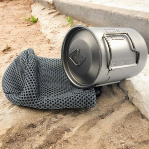 4PC Set Ultra-Light Essential Hiking Mug, and Cuttlery Cookware Set | 450ML Mug