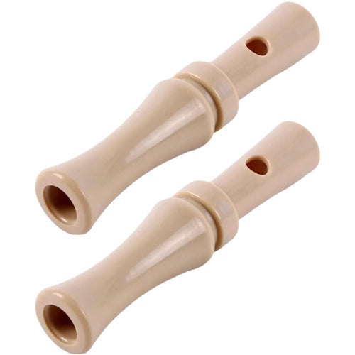 [2-Pack] TUNABLE Mallard Whistle Duck Call, Double-Reed, Khaki Marsh Color, 4.75