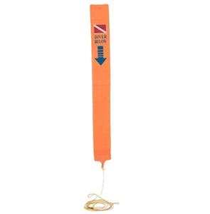 Scuba Diving SMB Compact Emergency SMB [Diver Below] Surface Marker w/ Weight