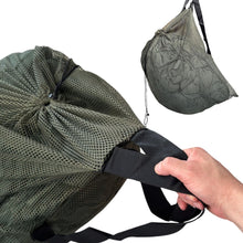 Load image into Gallery viewer, Hunting Mesh Decoy Bag, 33&quot; x 30.5&quot;, Adjustable Shoulder Straps, Quick Latch Dra
