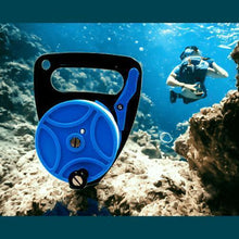 Load image into Gallery viewer, XL - 270ft Scuba Diving Reel Safety Line - ABS Handle - 83m Nylon Rope - Lock