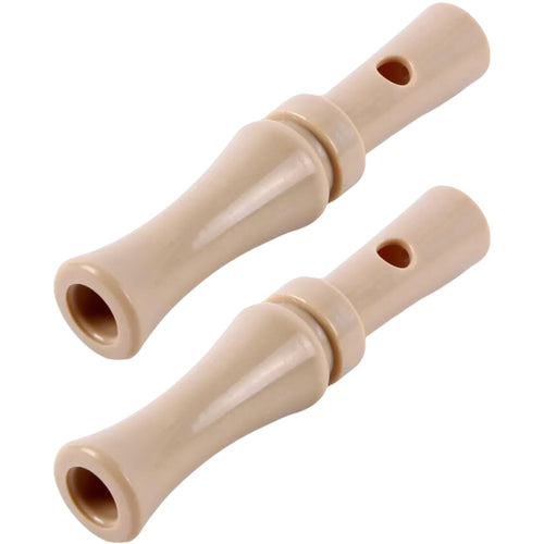 [2-Pack] TUNABLE Mallard Whistle Duck Call, Double-Reed, Khaki Marsh Color, 4.75 in x 0.75 in