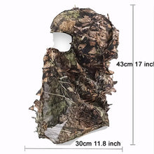 Load image into Gallery viewer, 2-Pack 3D Leaf Deep Woods Mesh Camo Hunting Face Mask, Breathable Mesh, 17 x 11.8 inches