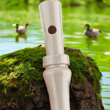 Load image into Gallery viewer, Whistle Mallard Duck Call, Doublereed, Tunable, Khaki Marsh Color, 4.75 in x 0.75 in