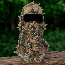 Load image into Gallery viewer, 3D Leaf Deep Woods Mesh Camo Hunting Face Mask, Breathable Mesh, 17 x 11.8 inches