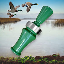 Load image into Gallery viewer, [2-Pack] Green ABS and Steel Mallard Single Reed Duck Call for Beginners and Novice Hunters, Durable Design ABS Rugged Plastic Steel Ring