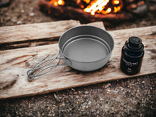 Load image into Gallery viewer, Foldable Titanium Frying / Baking Pan | Compact Backpacking Supply | Camping Tool | Outdoor Cooking Survival Gear | 350ml / 550ml Pan