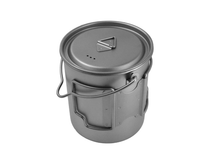 Load image into Gallery viewer, 750ml Titanium Open Flame Compact Ultralight Cup/Pot Camping, Hiking,Backpacking