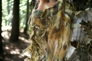 3D Camouflage Face Mask | Deep Woods | Guillotine Hunting Mesh | Bug Screen