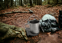 Load image into Gallery viewer, 750ml Titanium Open Flame Compact Ultralight Cup/Pot Camping, Hiking,Backpacking