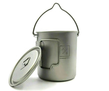 Load image into Gallery viewer, Titanium 750ml Pot Mug Folding Handles and Hanger