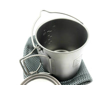 Load image into Gallery viewer, Titanium 750ml Pot Mug Folding Handles and Hanger