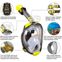 Load image into Gallery viewer, EVA Full-Face Snorkel Diving Mask