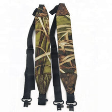 Load image into Gallery viewer, Padded Marsh Camouflage Neoprene 2-Point Gun Shotgun Rifle Sling