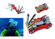 Load image into Gallery viewer, Compact Stainless Steel Diving Tool Multi-function Repair Tool