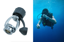 Load image into Gallery viewer, Din to Yoke Scuba Diving Regular Converter Din G5/8 Female to CGA-850 Yoke 3500psi