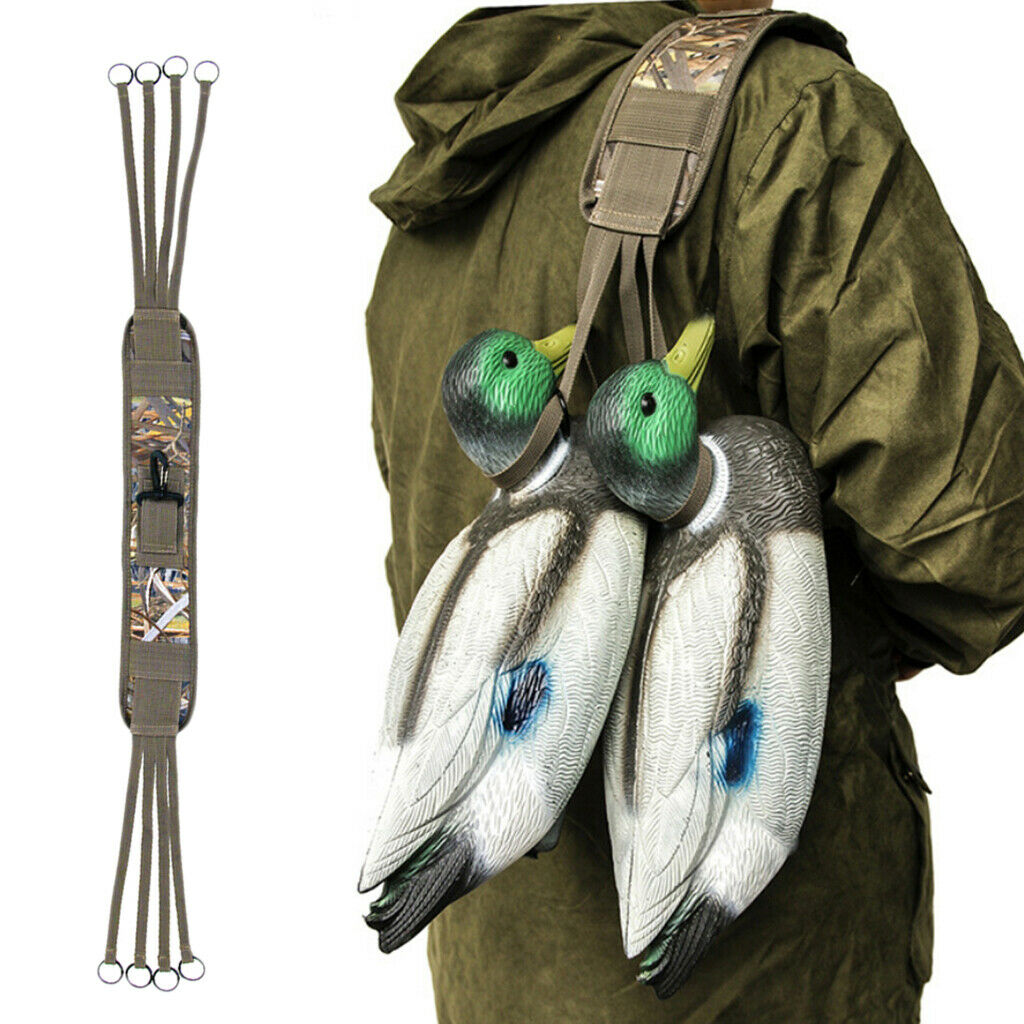 Waterfowl 8 hook Game Carrier Marsh Camouflage Pattern Padded Neoprene Strap