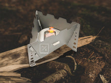 Load image into Gallery viewer, 3-Point Ultralight-Titanium Outdoor Camping Folding Wood Stove